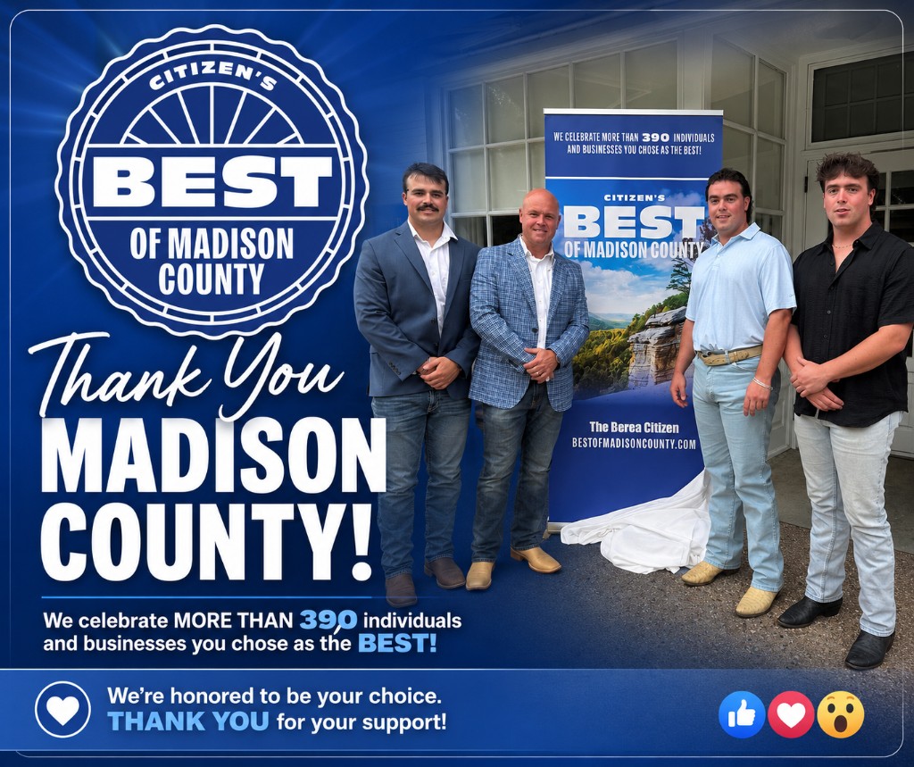 H.D. Prewitt and family at the Citizen's Best of Madison County event